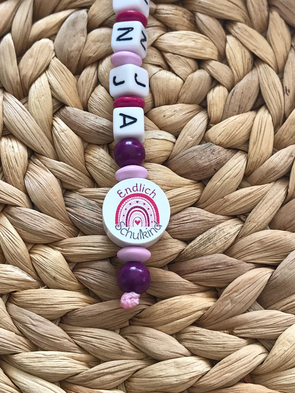 Rechenkette ABC Kette mit Namen Mädchen ★Endlich Schulkind★ Schulkind Einschulung Schultüte (Kopie) (Kopie)