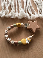 Kopie von Schnullerkette mit Namen Fuchs Geschenk Geburt Taufe Babyparty