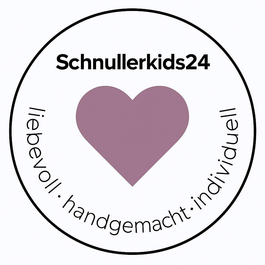 Schnullerkette mit Namen für Mädchen Mini Prinzessin Babyrosa & Grau