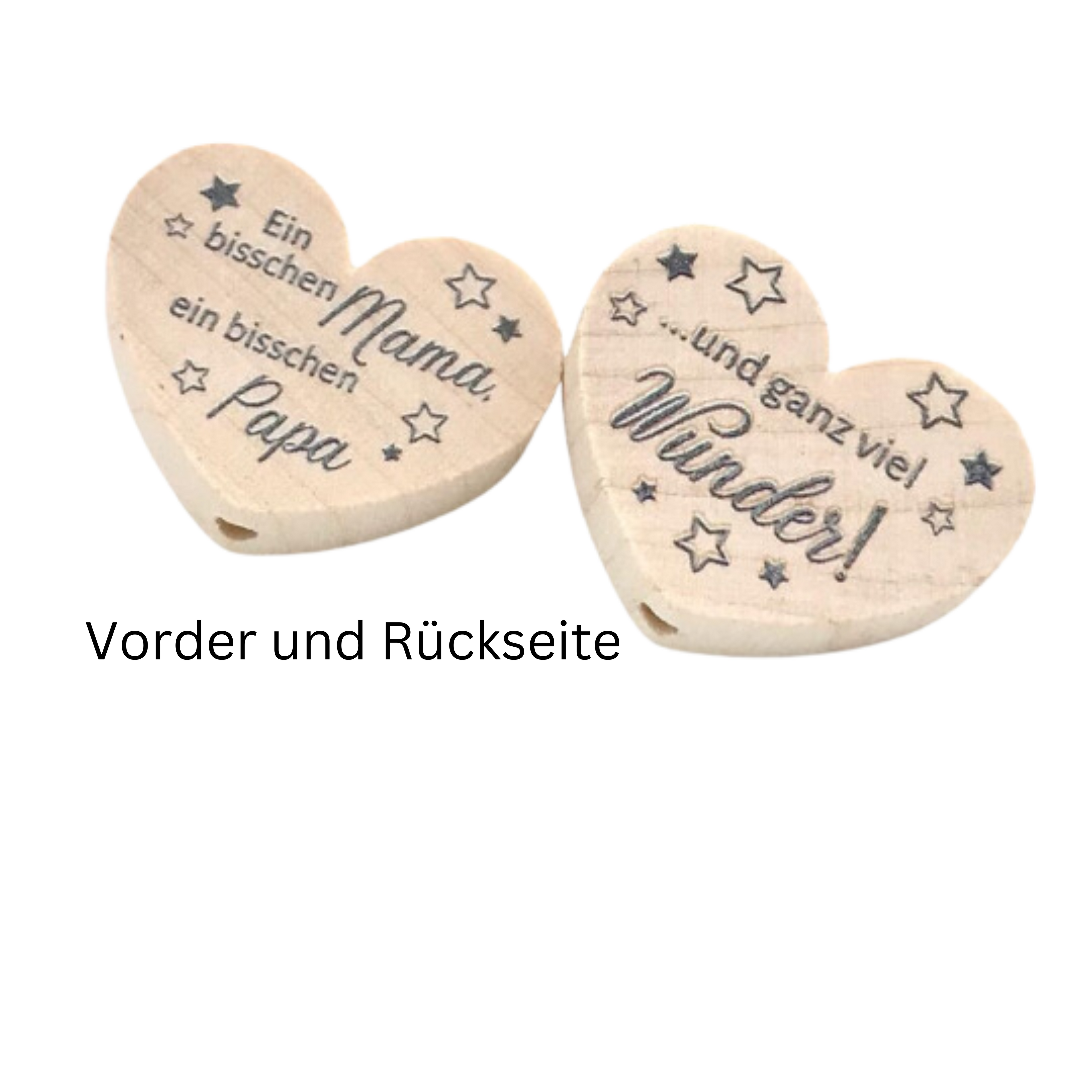 Kinderwagenkette mit Namen Ein bisschen Mama und Papa viel Wunder