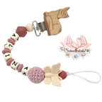 Schnullerkette mit Namen Geschenk zur Geburt Taufe Babyparty Geburtstag