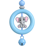 Babyschalenanhänger 3D Elefant – Liebevoll handgemacht für unterwegs - Geschenk