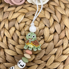 Schnullerkette mit Namen | Mädchen | Junge | Schildkröte | Babygeschenk