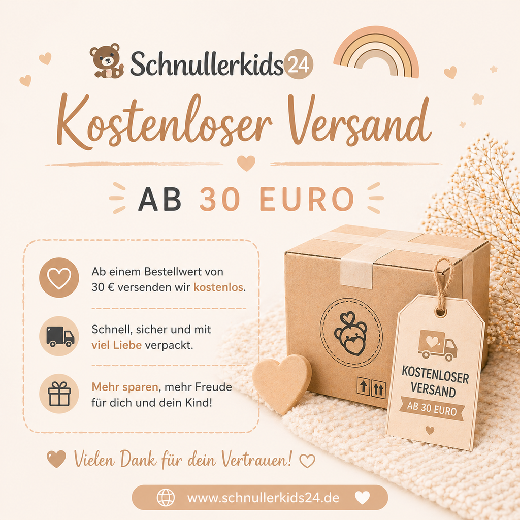 Personalisierte Schnullerkette mit Namen – Baby Geschenk