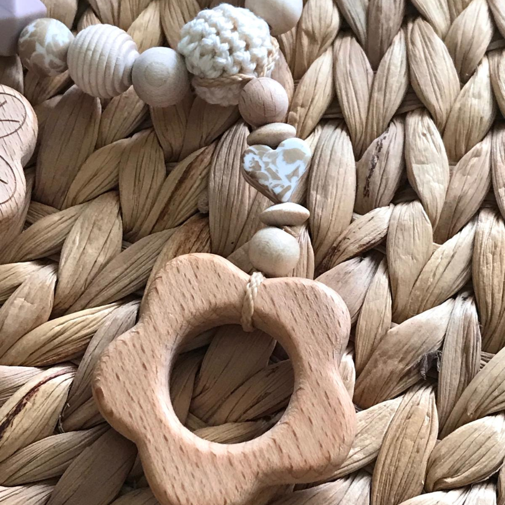Schnullerkette mit Namen | Kinderwagenkette | Mädchen | Wagenkette | Babygeschenk | Nuckelkette |