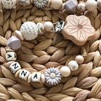 Schnullerkette mit Namen | Kinderwagenkette | Mädchen | Wagenkette | Babygeschenk | Nuckelkette |