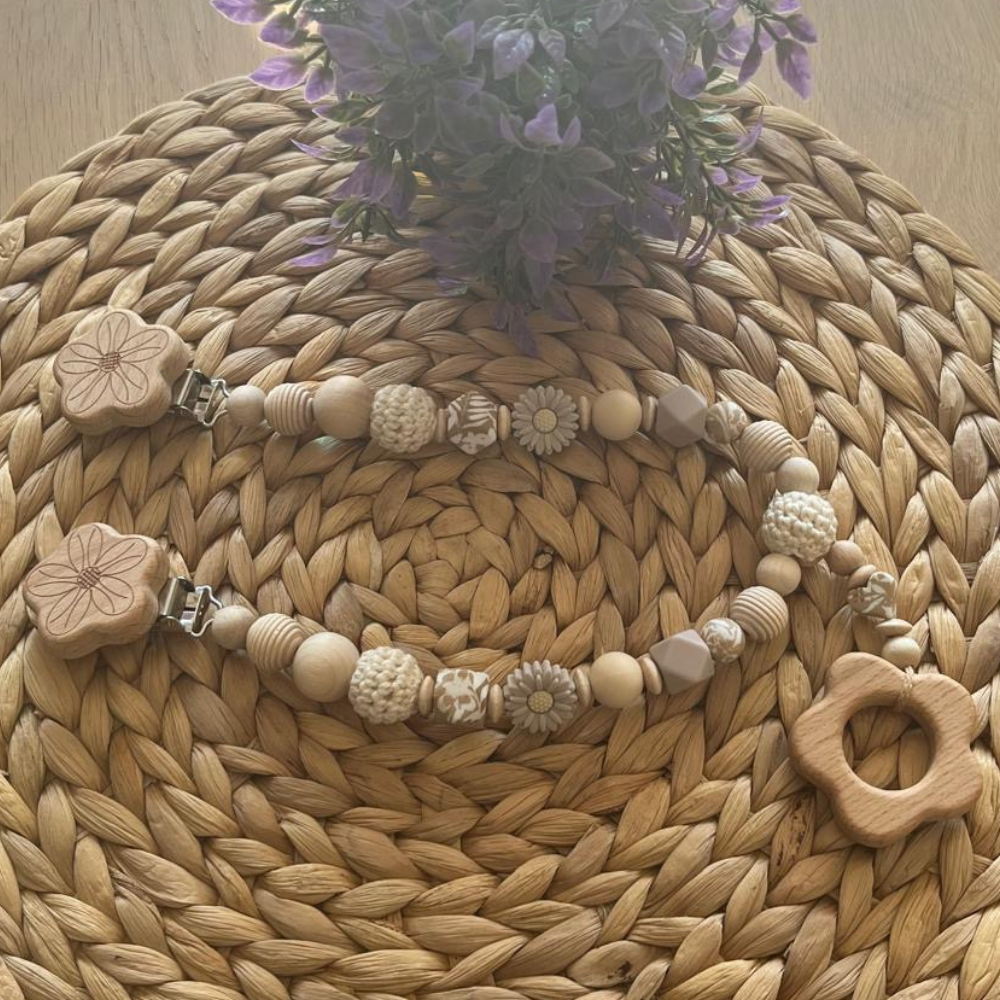 Schnullerkette mit Namen | Kinderwagenkette | Mädchen | Wagenkette | Babygeschenk | Nuckelkette |