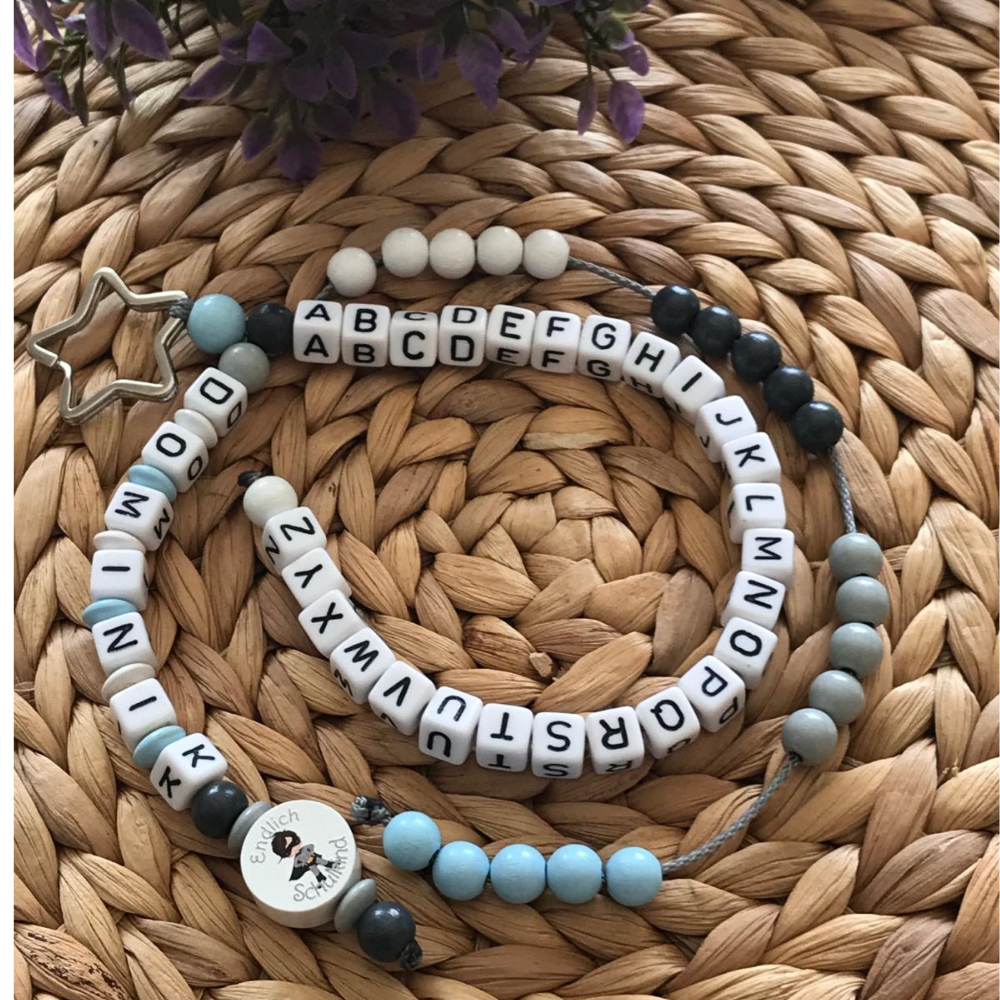 Rechenkette ABC Kette mit Namen Mädchen ★Endlich Schulkind★ Schulkind Einschulung Schultüte (Kopie) (Kopie) (Kopie)