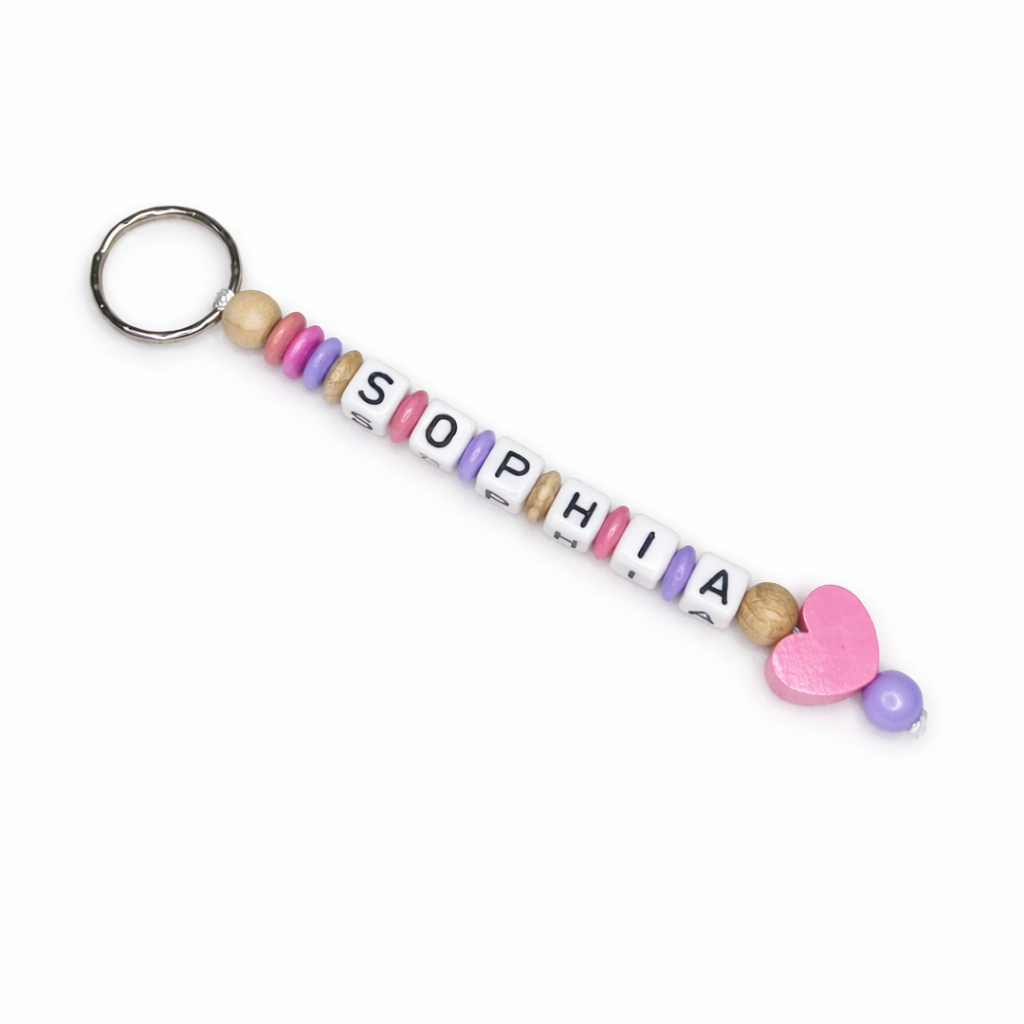 ABC Rechenkette mit Taschenbaumler – personalisierte Lernkette mit Namen – Geschenk zur Einschulung