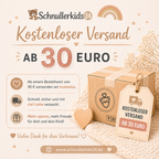 Personalisiertes Baby Geschenkset mit Namen  – Schnullerkette & Greifring aus Holz & Silikon