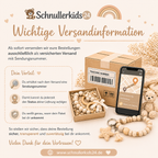 Personalisiertes Baby Geschenkset mit Namen  – Schnullerkette & Greifring aus Holz & Silikon
