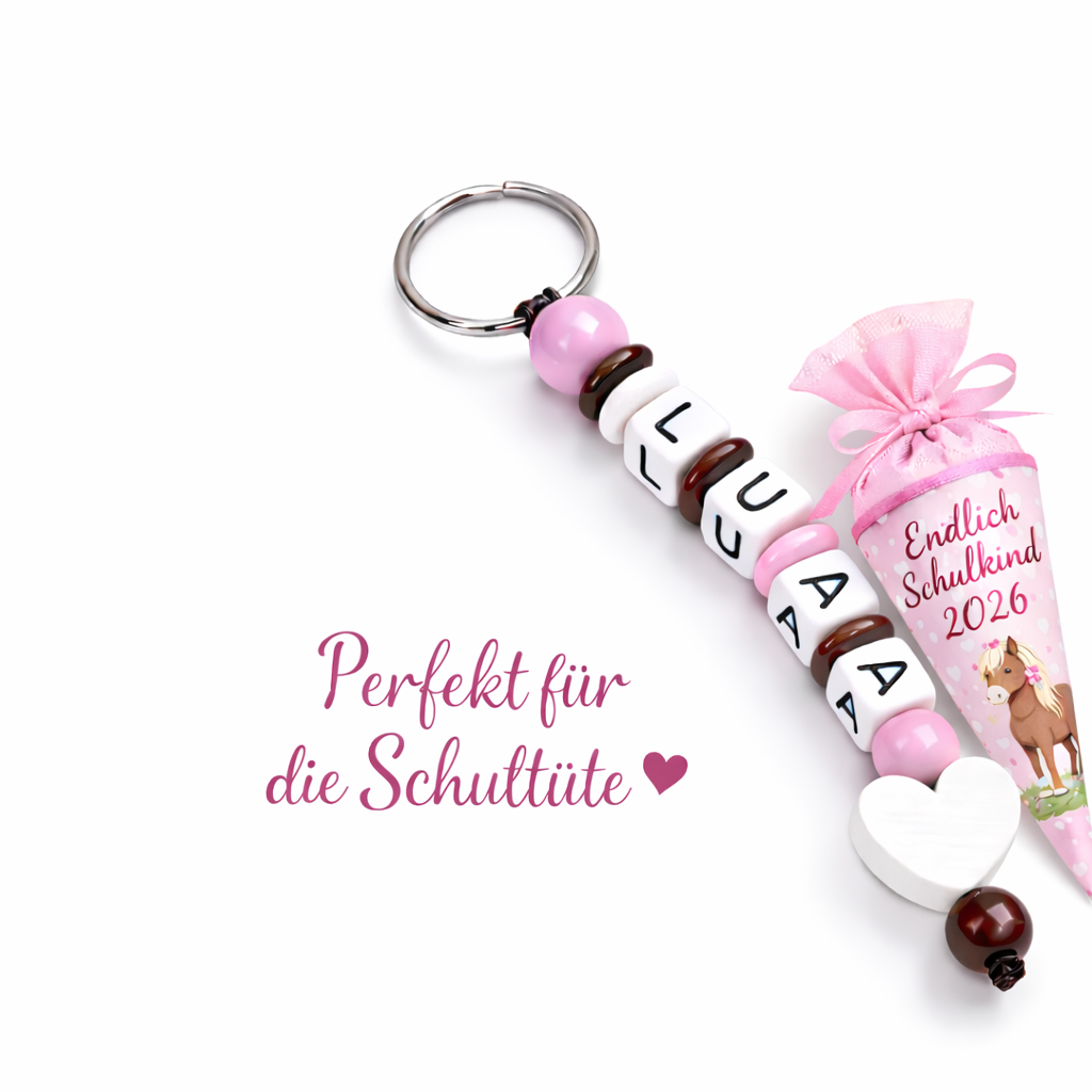 Personalisierte ABC Rechenkette mit Namen – Lernhilfe zum Rechnen & Schreiben lernen | Geschenk zur Einschulung
