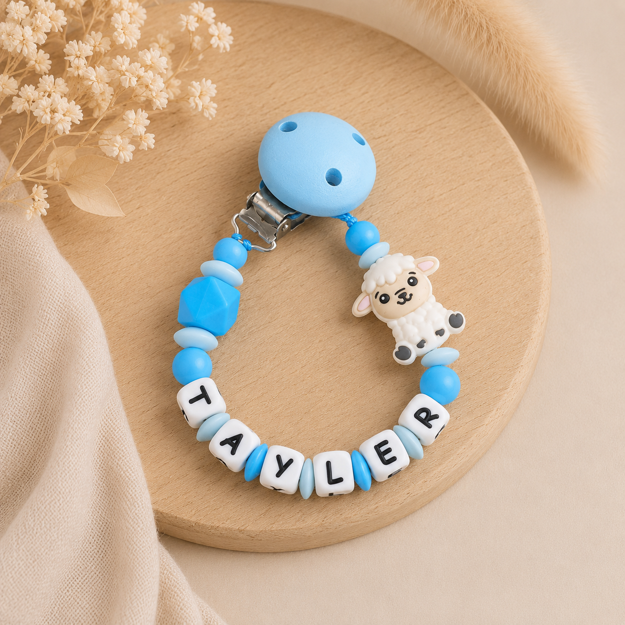 Schnullerkette | 3D Schaf