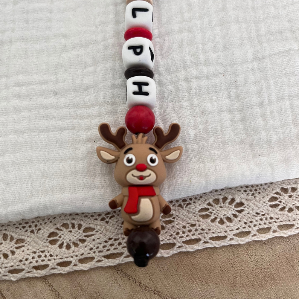Personalisierter Weihnachtsschlüsselanhänger mit Namen – Weihnachtsgeschenk für Kinder & Erwachsene