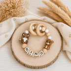 Personalisierte Schnullerkette mit Namen – Baby Geschenk