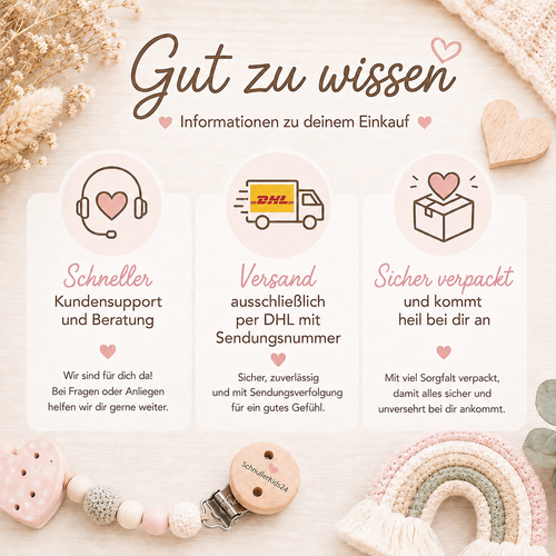 Schnullerkette mit Namen - Geschenk zur Geburt Taufe Babyparty - grau - Fuchs