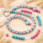 Personalisierte Rechenkette - ABC Kette mit Namen - Geschenk zur Einschulung