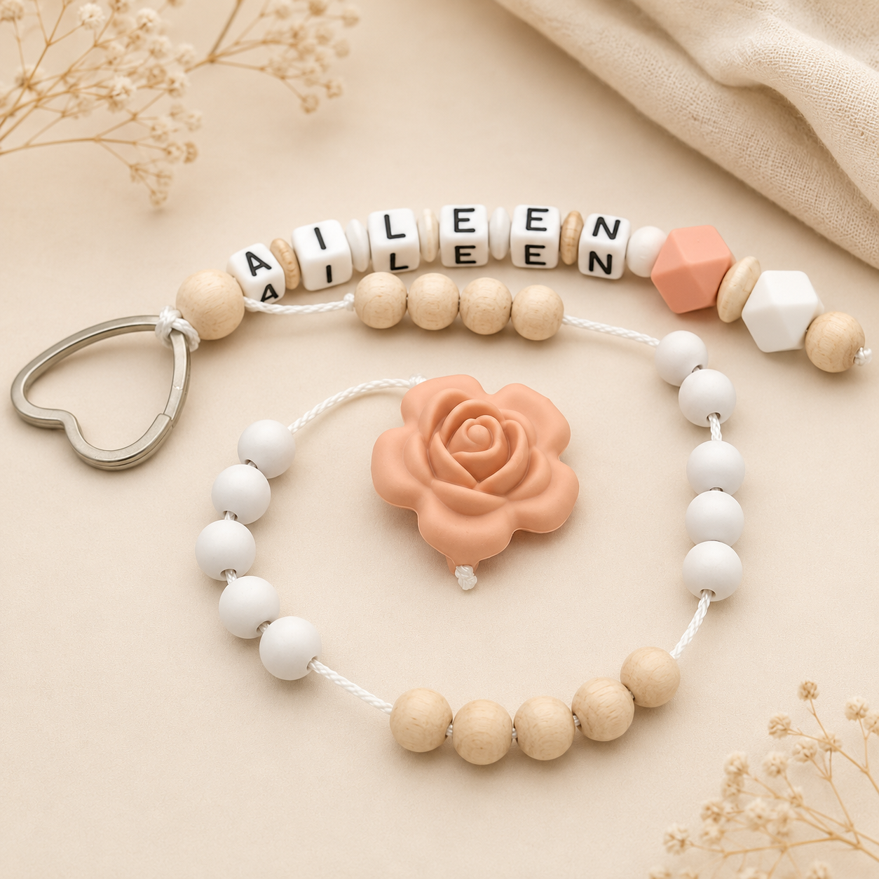 ABC Rechenkette personalisiert - Rechenkette mit Namen - Zählkette -Rechenwurm - Einschulungsgeschenk