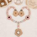 Kinderwagenkette - | Blümchen | Blush & Natur