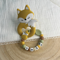 Personalisierter Greifring - Waldtiere - Fuchs