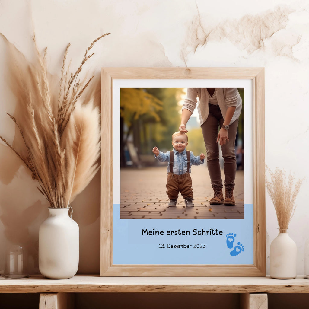 Geburtsposter - Meine ersten Schritte