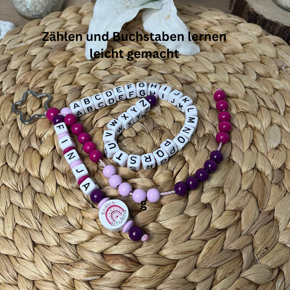 ABC Rechenkette - Buchstaben-Zahlen-Kette für kleine Entdecker - Einschulung Schultüte