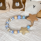 Schnullerkette mit Namen – Personalisierbar für Baby - Geschenk