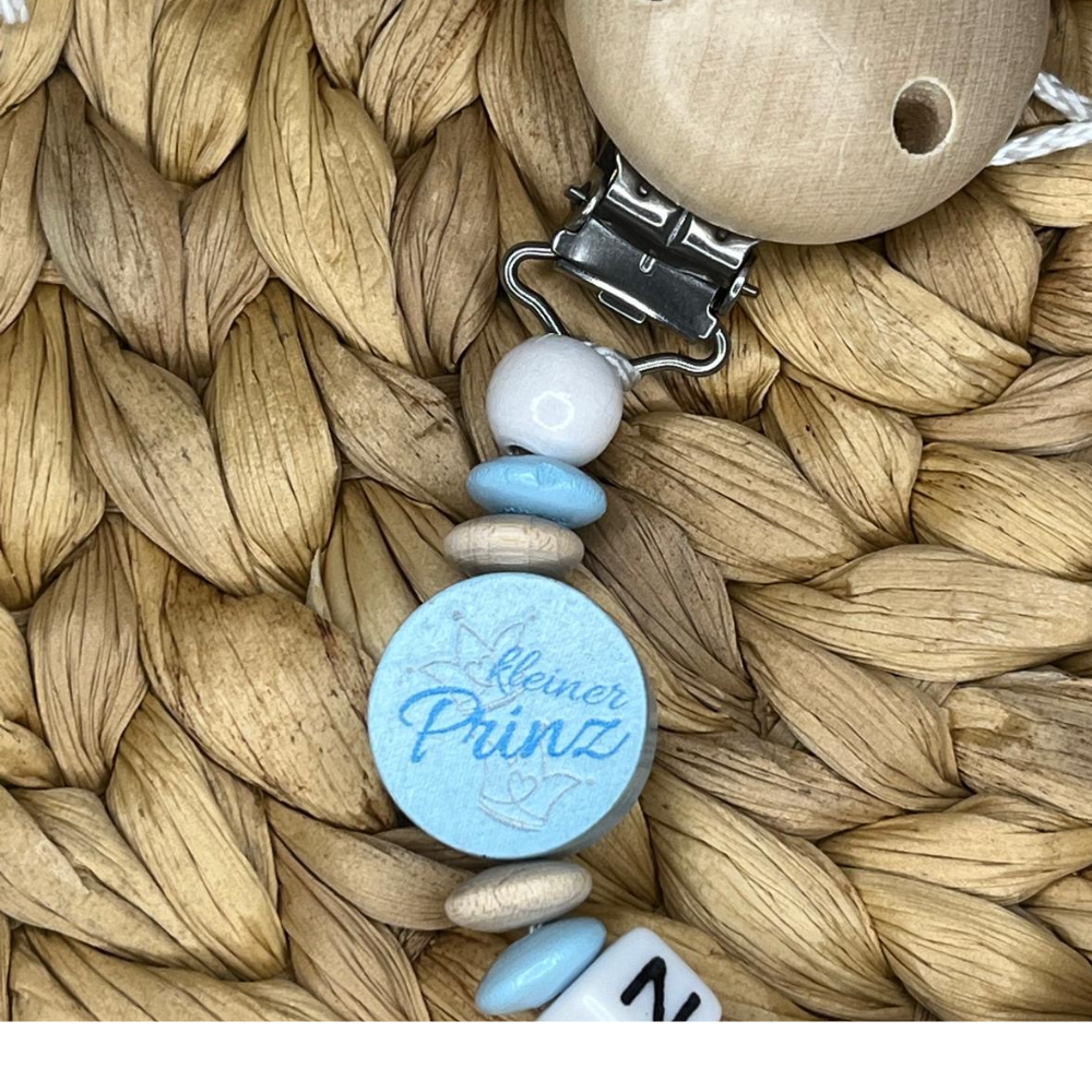 Mein süßer Rennfahrer – Schnullerkette Junge Kleiner Prinz Style