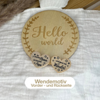 Baby Geschenkset personalisiert – Schnullerkette, Greifling, Wagenkette & Anhänger (4-teilig)