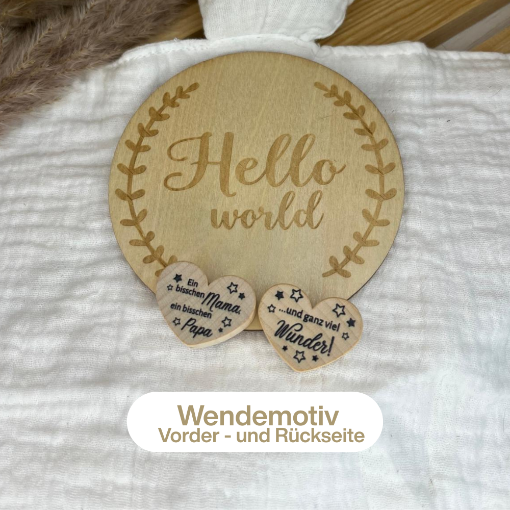 Baby Geschenkset personalisiert – Schnullerkette, Greifling, Wagenkette & Anhänger (4-teilig)