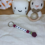 Personaliserter Schlüsselanhänger mit Namen – Taschenanhänger / Taschenbaumler