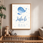 Geburtsposter - Wal