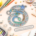 ABC Rechenkette personalisiert mit Namen | Einschulung Geschenk | Lernkette Kinder Montessori