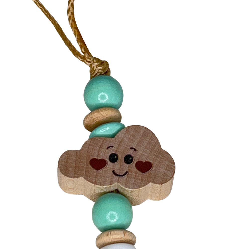 Schnullerkette mit Namen | personalisiert | Fuchs | Mädchen & Jungen | mint natur | Babygeschenk