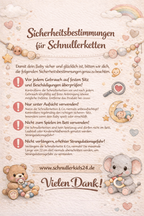 Schnullerkette mit Namen oder Doppelnamen für Jungen  blau grau mint