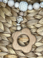 Handmade Kinderwagenkette für Mädchen - Silikon & Holz im perfekten Design