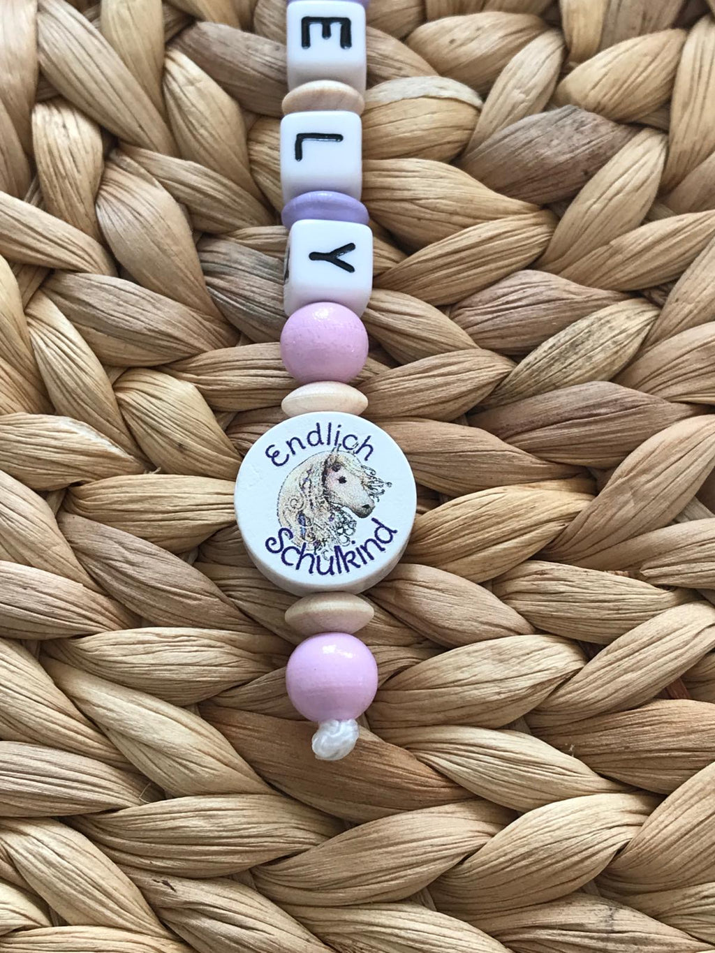 Rechenkette ABC Kette mit Namen Mädchen ★Endlich Schulkind★ Schulkind Einschulung Schultüte (Kopie)