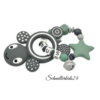 Greifling Greifring mit Namen Mädchen Junge Holz Spielzeug Baby Geburt Geschenk