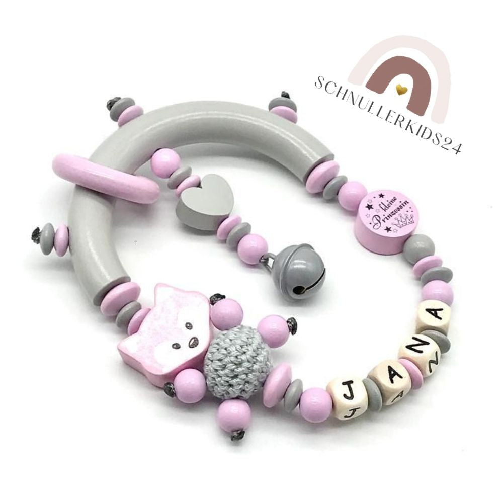 Greifling mit Namen Mädchen Junge Kleiner Prinz oder Prinzessin Geschenk zur Geburt Taufe Babyparty