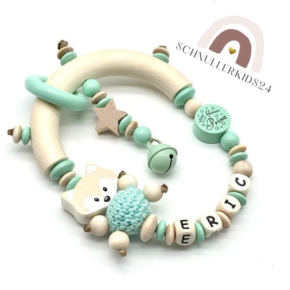 Greifling mit Namen Mädchen Junge Kleiner Prinz oder Prinzessin Geschenk zur Geburt Taufe Babyparty