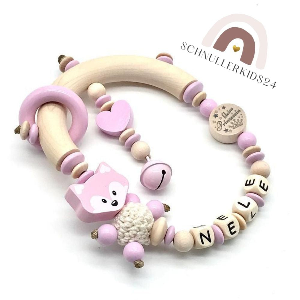 Greifling mit Namen Mädchen Junge Kleiner Prinz oder Prinzessin Geschenk zur Geburt Taufe Babyparty
