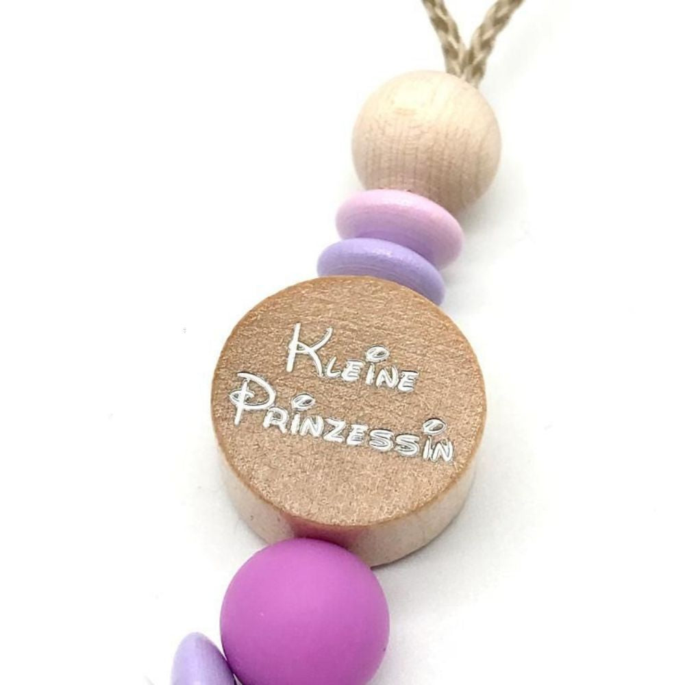 Schnullerkette mit Namen / Doppelnamen - Kleine Prinzessin - Mädchen