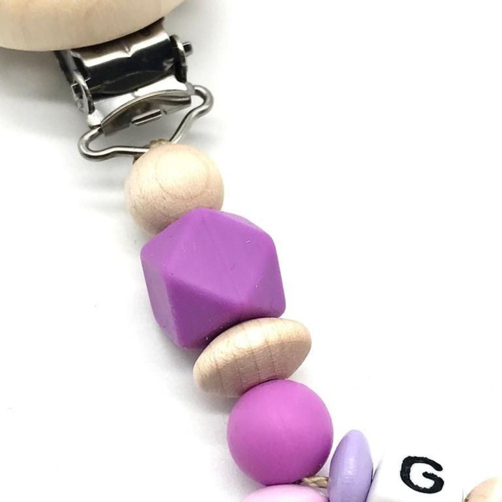 Schnullerkette mit Namen / Doppelnamen - Kleine Prinzessin - Mädchen