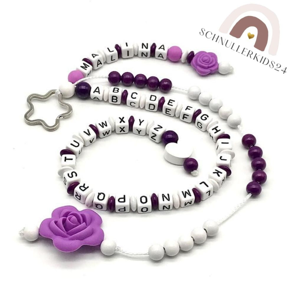 Rechenkette mit Namen Mädchen ABC Kette Zählkette Einschulung Schulkind Rechenwurm
