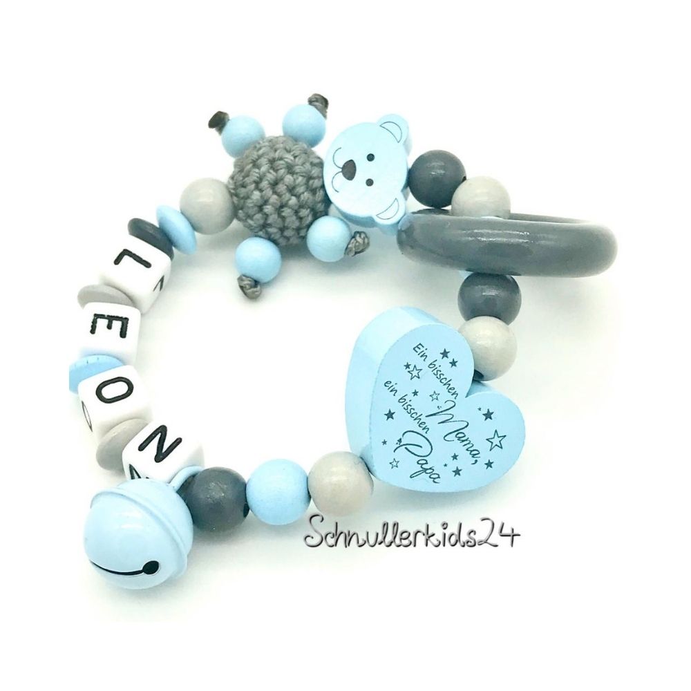 Greifling - Baby Blau + Teddy - Junge