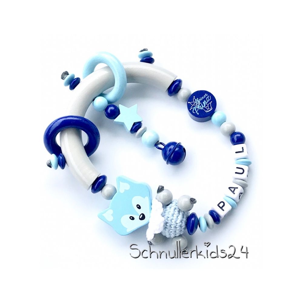 Greifling - Halb Ring, Fuchs, Kleiner Prinz, Blau - Junge