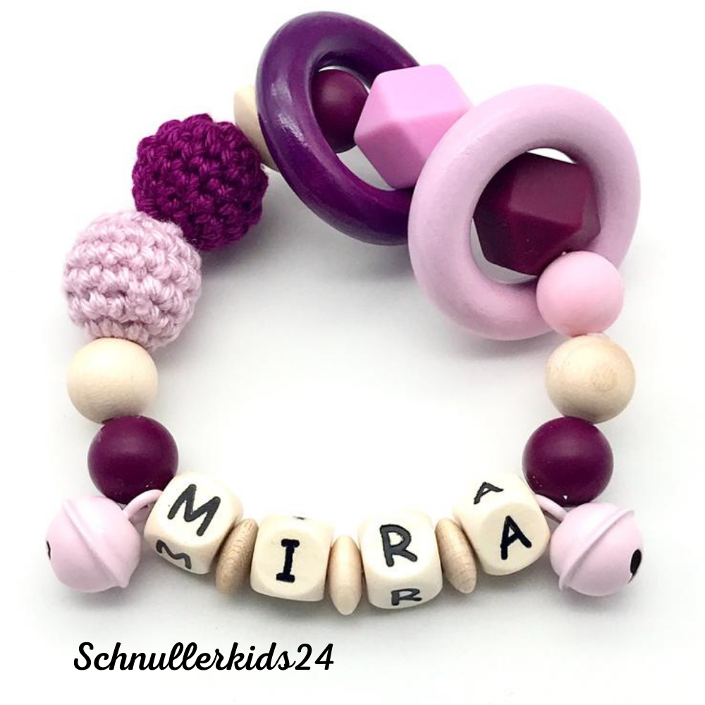 Greifring - Geschenk zur Taufe und Geburt - viele verschiedeneFarben erhältlich - Jungs & Mädchen