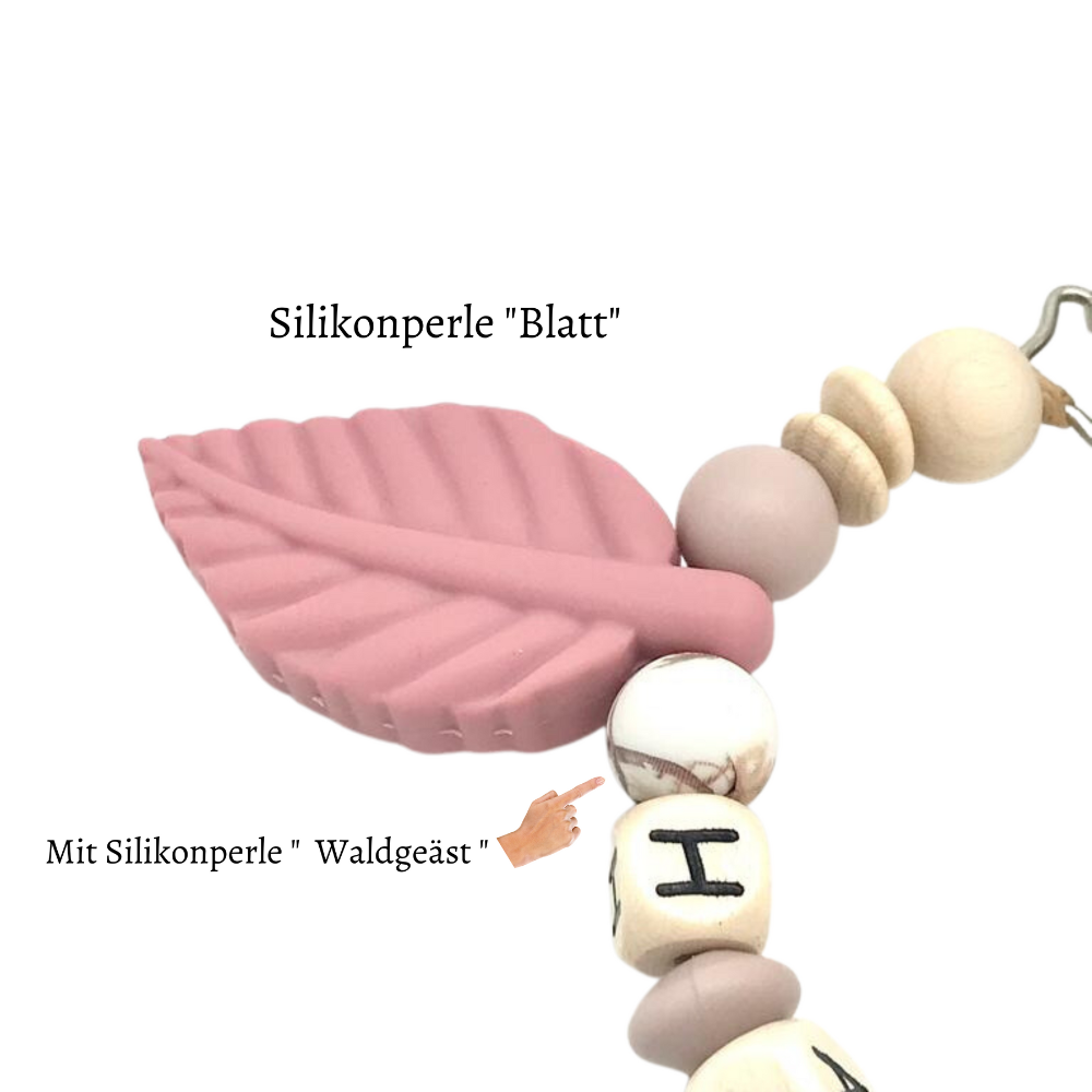 Schnullerkette mit Namen Mädchen Geschenk zur Geburt Taufe oder Babyparty