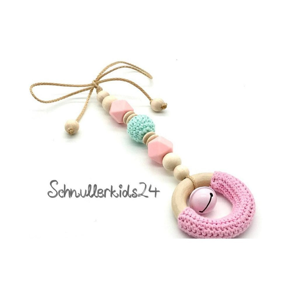 Maxi Cosi Anhänger - Mint & Rosa