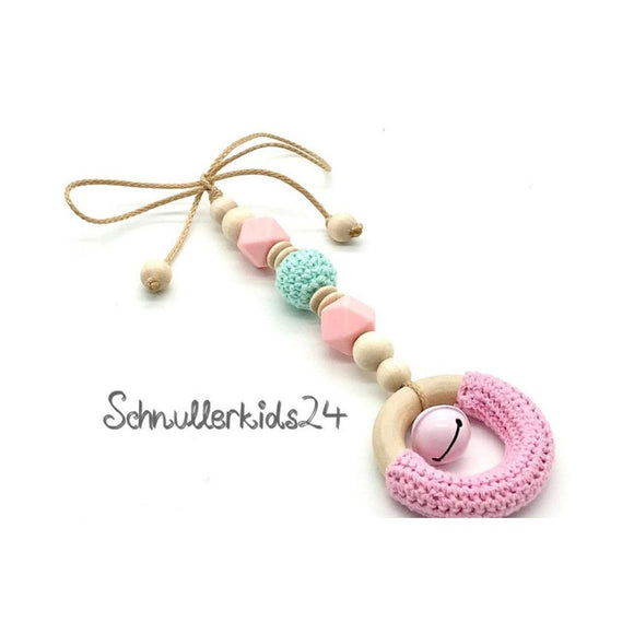 Maxi Cosi Anhänger - Mint & Rosa